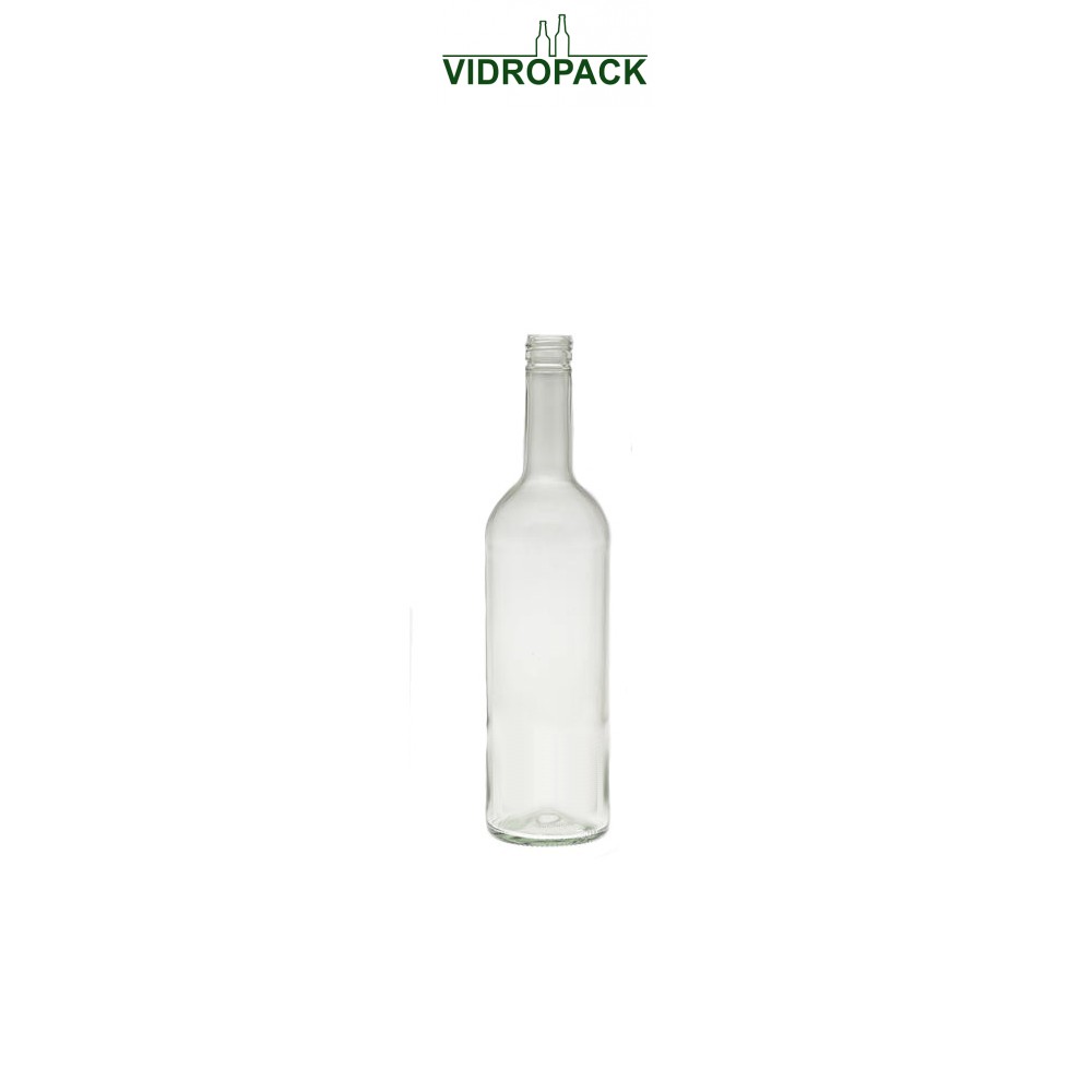 750 ml bordeaux (308) classic vinflaske klar til MCA skruelåg (28mm)