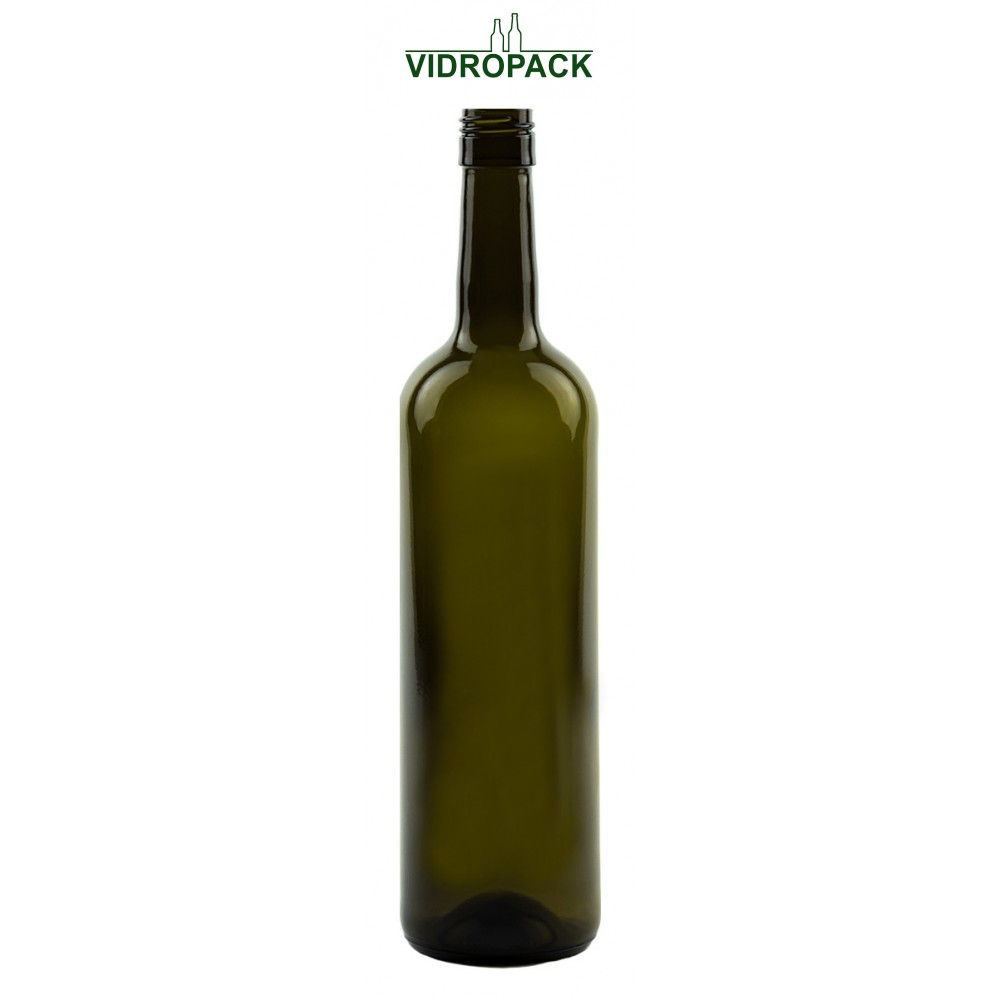 genezen Goed doen moord Bordeaux Classic wijnfles 75cl 750 ml Antikgroen glas schroefdop BVS