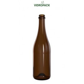 750 ml champagne bottle/ ciderbottle green 560 gram cork / crown cork 29 mm