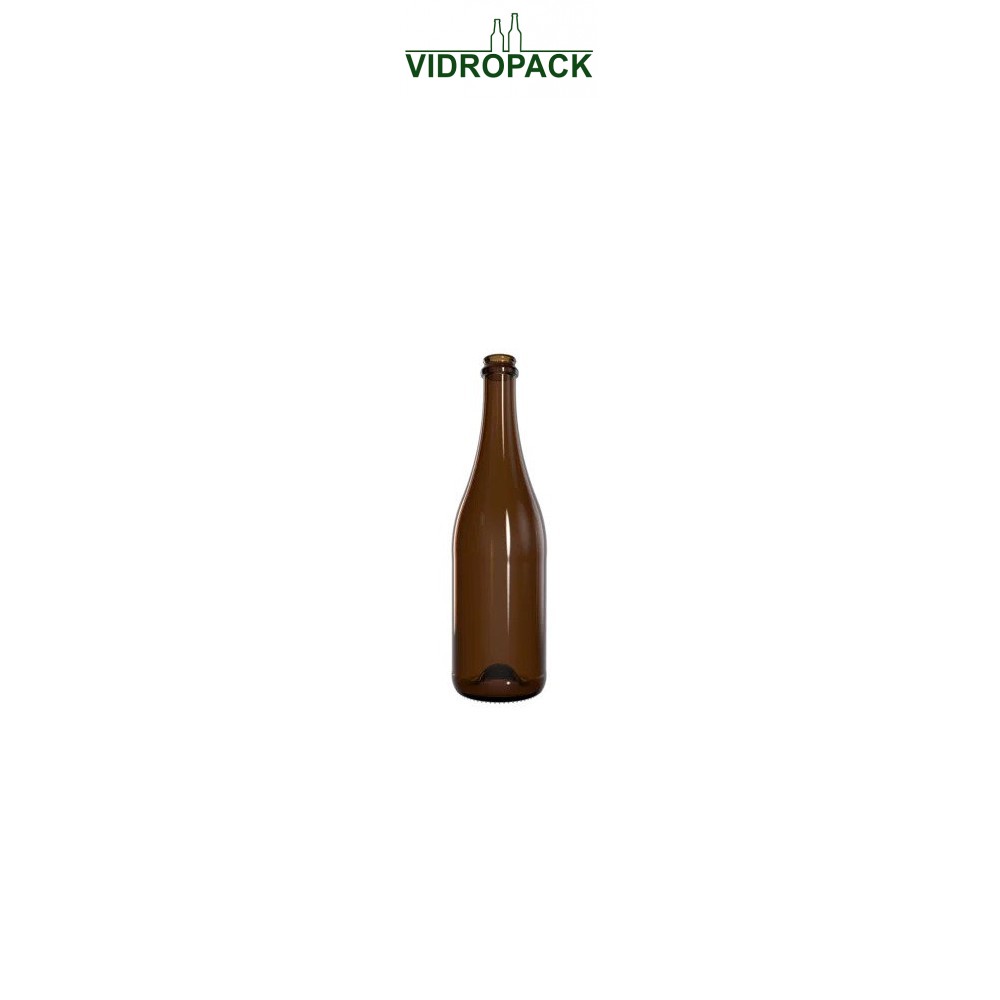 750 ml champagne bottle/ ciderbottle green 560 gram cork / crown cork 29 mm