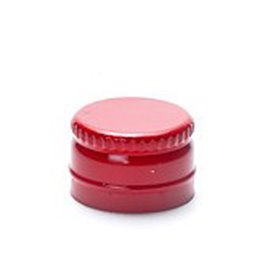 aluminum screw cap (ROPP) PP18 red (18,7x12,2mm) standard
