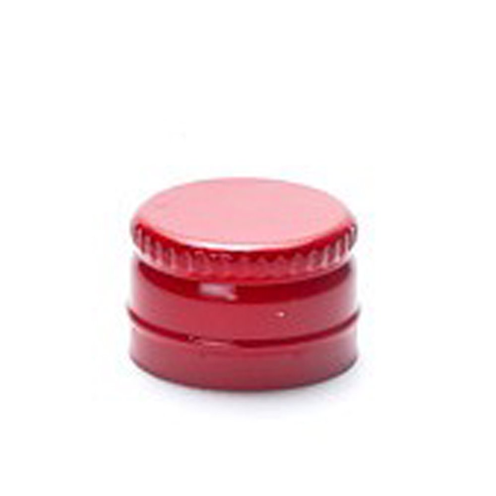 aluminum screw cap (ROPP) PP18 red (18,7x12,2mm) standard