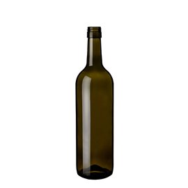 750 ml Bordeaux (292) Standard antikgrüne Flasche mit Schraubverschluss BVS Mündung